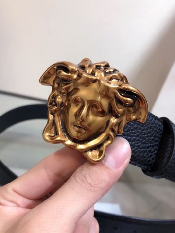 Belt nam VERSACE* bản 4cm dây da bò mặt logo đẹp