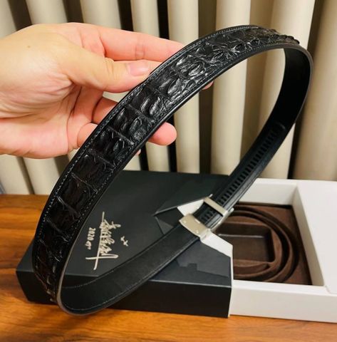 Belt nam zegna da cá sấu bản 3,5cm đẹp sang SIÊU CẤP