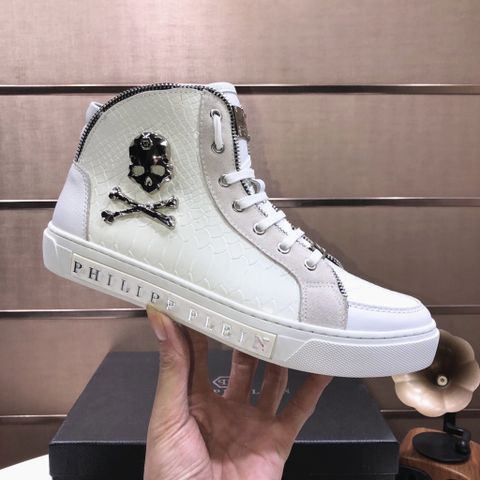 Giày nam buộc dây PHILIPP* PLEIN* cao cổ vân rắn đẹp