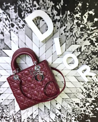 Túi xách nữ Dior* lady 5 ô 24cm SIÊU CẤP