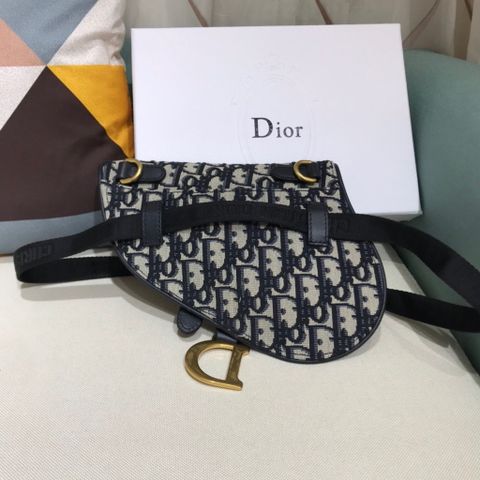 Túi xách nữ Dior* saddle 20cm chất vải hoạ tiết đẹp