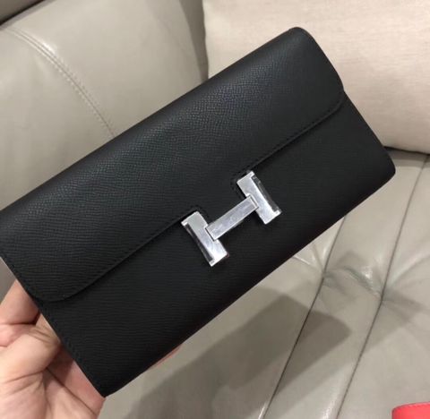 Ví nữ Hermes* cầm tay da epsom size 22cm nhiều màu đẹp SIÊU CẤP