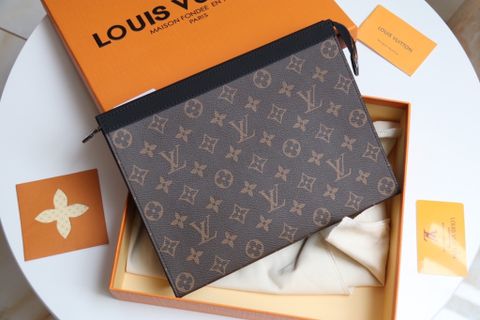 Clutch LV* nam nữ hoạ tiết Monogram đẹp cao cấp size 27cm