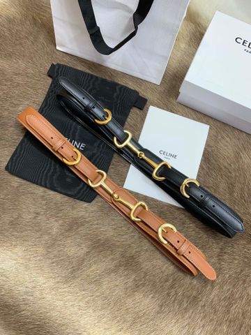 Belt nữ Celine* bản 2,5cm dây da bò lỳ chốt khoá 2 đầu đẹp sang SIÊU CẤP