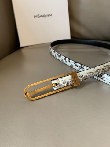 Belt nữ YSL* hoạ tiết da rắn bản nhỏ 1,5cm size 75-95cm