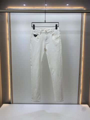 Quần jeans nam PRADA* màu trắng đẹp cao cấp