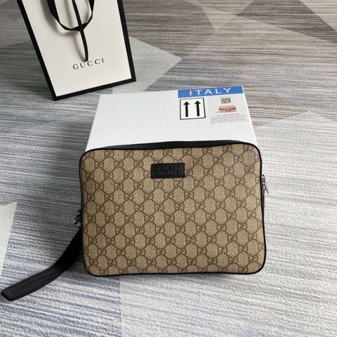 Clutch GUCCI* nam nữ hoạ tiết logo đẹp 27cm SIÊU CẤP