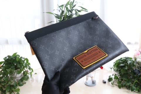 Clutch LV* nam nữ hoạ tiết Monogram chất mềm đẹp cao cấp 36cm