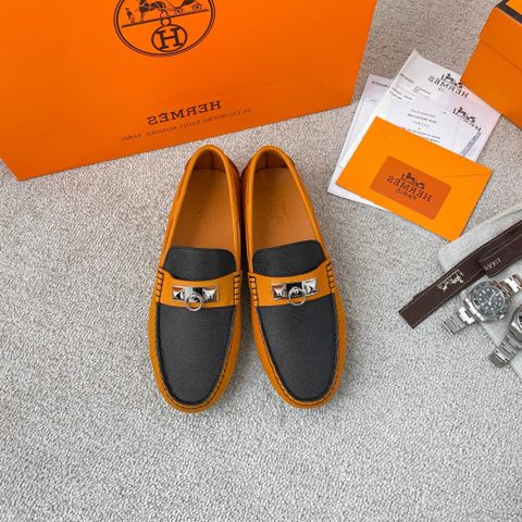 Giày lười Hermes* da epsom phối màu có nhiều màu đẹp SIÊU CẤP mẫu mới 38-45