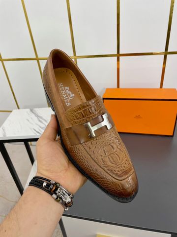 Giày âu Hermes* vân cá sấu đẹp lịch lãm