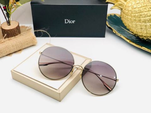 Kính nữ Dior* mắt tròn gọng bo kim loại đẹp sang SIÊU CẤP