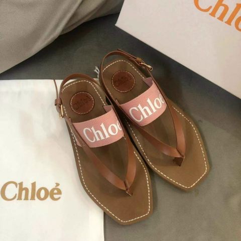 Sandal nữ sỏ ngón chloe quai da bò pha quai chữ kiểu đẹp mẫu mới 34-42