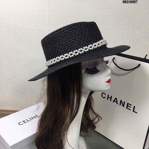 Mũ nữ chanel* hoa trà quai ngọc đẹp sang