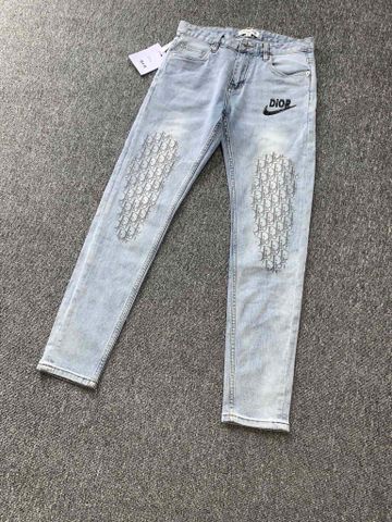 Quần jeans nam Dior* in hoạ tiết oblique đẹp độc cao cấp 29-38