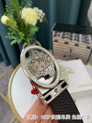 Belt nam VERSACE* dây da bò vân bản 3,5cm