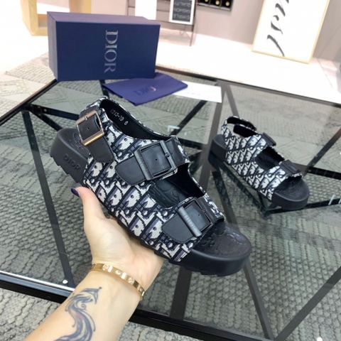 Sandal nam Dior* quai hoạ tiết oblique mẫu mới đẹp cao cấp
