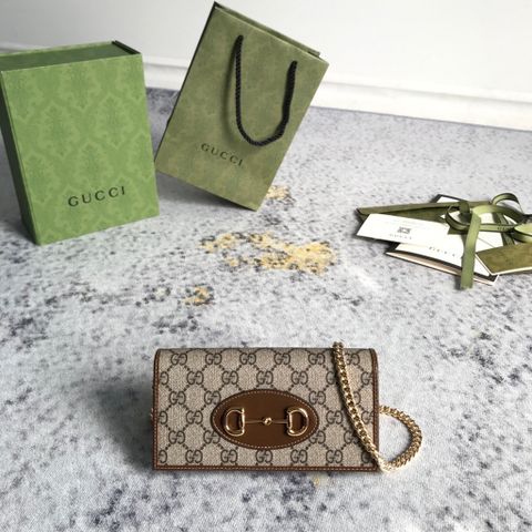 Túi xách nữ GUCCI* mini 19cm kèm xích đeo dài hoặc cầm tay đều xinh