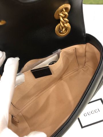 Túi xách nữ GUCCI* marmont 22cm da cừu khoá vàng đồng đẹp