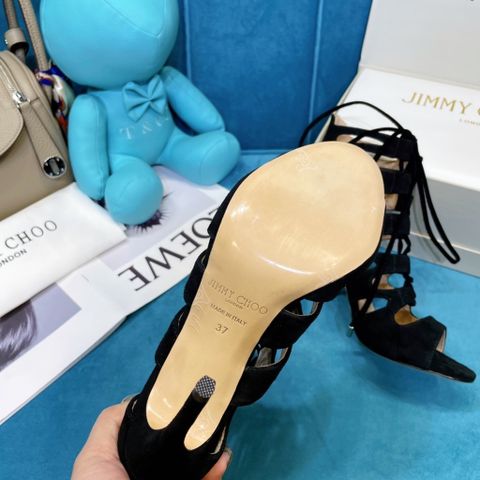 Sandal boot JIMMY* CHOO* da lộn cao 10cm đẹp sang SIÊU CẤP