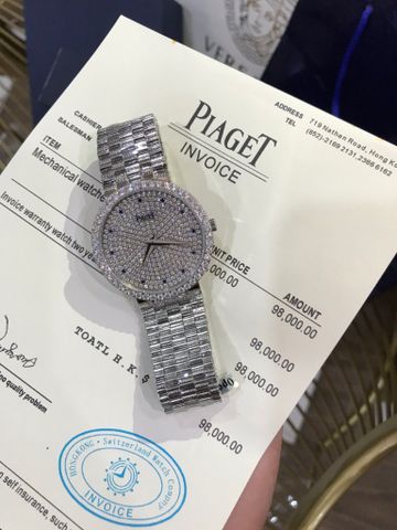 Đồng hồ nam nữ piaget case 38mm mặt nạm full kim dây kim loại hàng Siêu Cấp