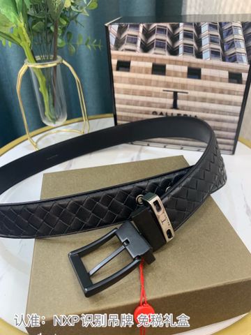 Belt nam BOTTEGA* VENETA* bản 3,5cm dây da bò đan đẹp