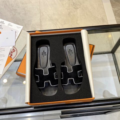 Dép nữ  Hermes* quai vải đế bệt SIÊU CẤP