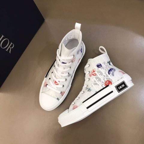 Sneaker Dior* nam cao cổ hoạ tiết oblique nhiều màu đẹp