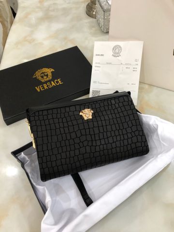 Clutch VERSACE* nam nữ da vân