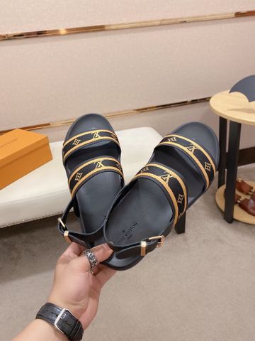 Sandal nam LV* quai hoạ tiết Monogram đẹp