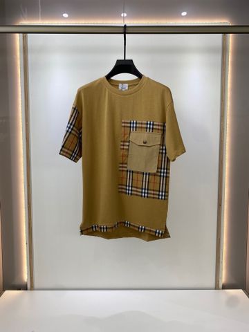 Áo phông nam Burberry* 2 túi ngực pha kẻ đẹp có 3 màu