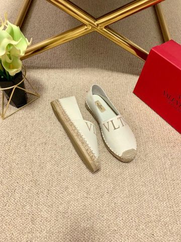 Giày slip on nữ VALENTINO* đế cói da bò mềm đẹp cao cấp