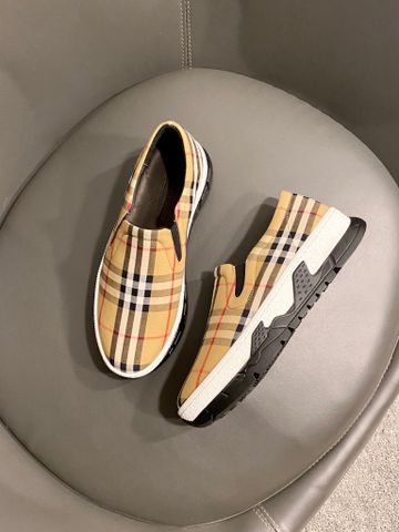 Giày slip on nam Burberry* chất vải kẻ đẹp SIÊU CẤP