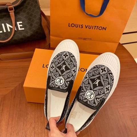 Giày slip on nữ LV* hoạ tiết Monogram nhiều màu 35-41