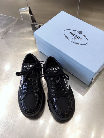 Giày thể thao nữ PRADA* mẫu mới da bò phối vải đẹp SIÊU CẤP