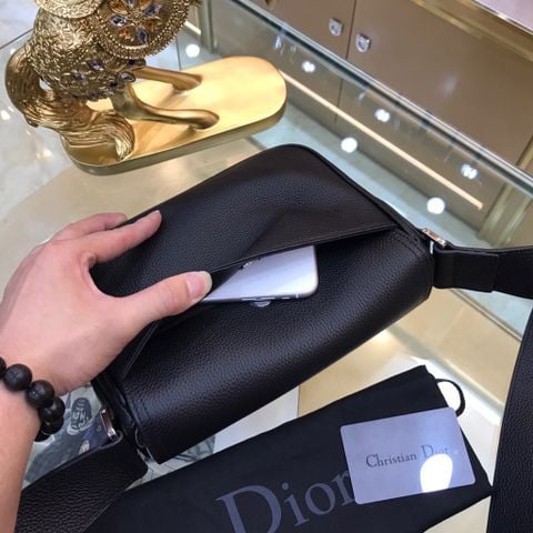 Túi Dior* nam nữ da bò 23cm nắp yên ngựa kiểu đẹp