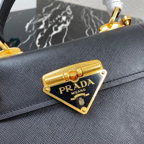 Túi xách nữ PRADA* SIÊU CẤP size 20cm chốt khoá xích vàng da epsom đẹp SIÊU CẤP