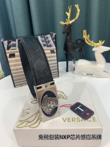 Belt nam VERSACE* dây da bò dập hoạ tiết nổi đẹp