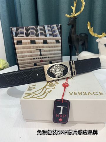 Belt nam VERSACE* dây da bò dập hoạ tiết nổi đẹp