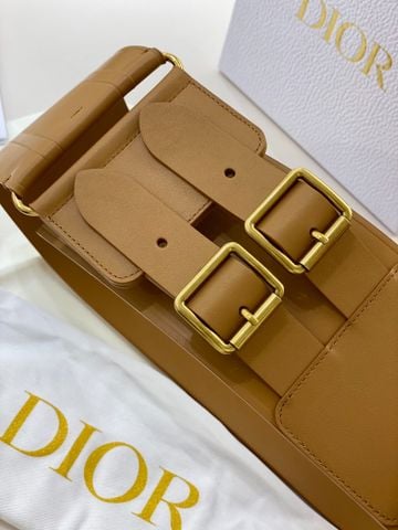 Belt nữ Dior* da bò bản to 10cm dây dập chữ khoá vàng đẹp SIÊU CẤP
