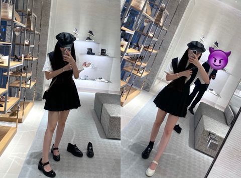 Giày cao gót Dior* gót to cao 6cm đẹp sang 3 màu