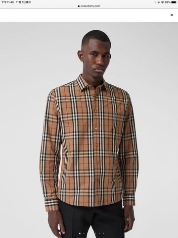 Sơ mi nam Burberry* kẻ đẹp cao cấp có nhiều màu S-XXL