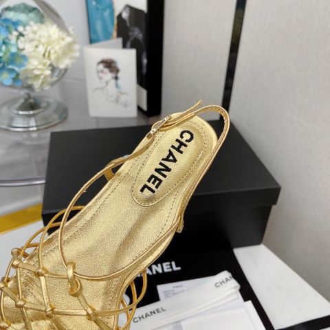 Sandal nữ chanel* da bò đan lưới đẹp sang SIÊU CẤP