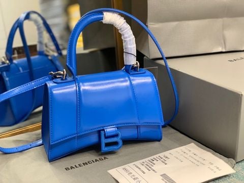 Túi xách nữ BALENCIAGA* da bò lỳ màu xanh mới Đẹp sang SIÊU CẤP