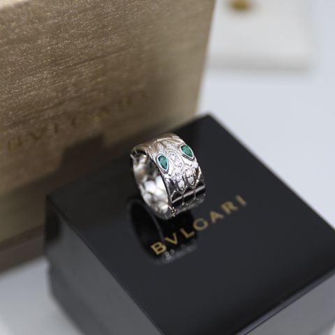 Nhẫn Bvlgari* nữ to bản nạm đá size 678