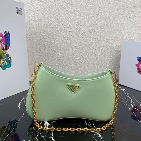 Túi xách nữ PRADA* dây xích vàng đeo vai đẹp sang size 25,5cm