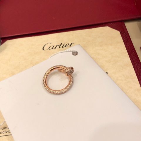 Nhẫn nữ CARTIER* đinh nạm đá size 678