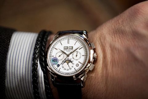 Đồng hồ nam Patek* Philippe* dây da vân cá sấu