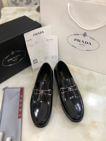 Giày âu lười PRADA* da bóng chất mềm đẹp