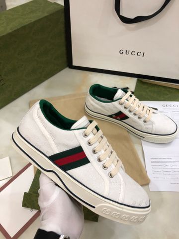 Giày nam buộc dây GUCCI* chất vải hoạ tiết logo đẹp