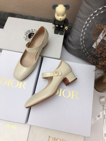 Giày cao gót Dior* quai ngang gót vuông cao 4cm và 7cm 34-44